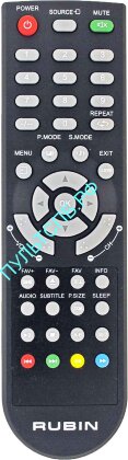 Пульт RUBIN XYX-648B1 для TV оригинальный