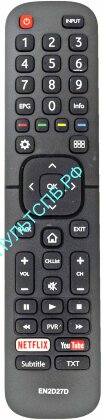 Пульт DEXP EN2D27D для TV YouTube
