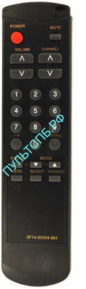 Пульт SAMSUNG 3F14-00034-981 для телевизора TV  