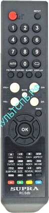 Пульт SUPRA RC5db для TV оригинал 