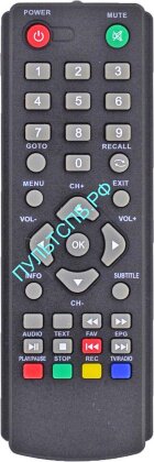 Пульт ДУ DENN DDT101 / DDT110 для DVB-T2 TV приставки