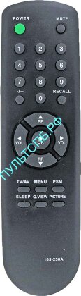 Пульт GOLDSTAR / LG 105-230A для телевизора TV
