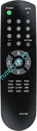 Пульт GOLDSTAR / LG 105-210M для телевизора TV
