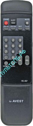 Пульт AVEST RC-297 для TV  