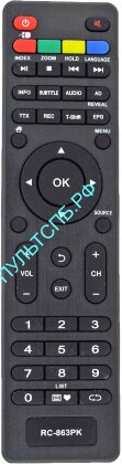 Пульт DAEWOO RC-863PK для телевизора LCD TV   