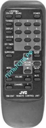 Пульт JVC RM-C547 для телевизора TV 